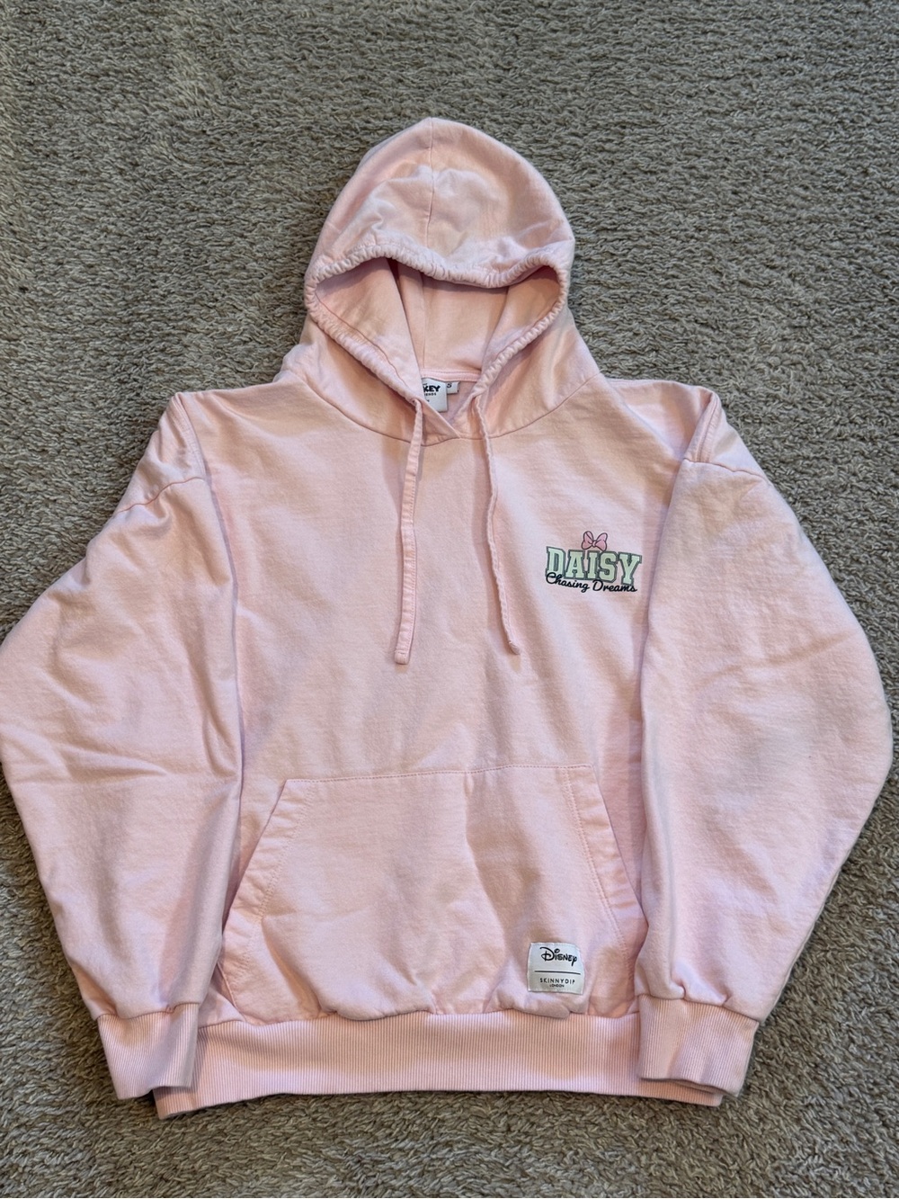 Disney Daisy Duck Chasing Dreams Pink Hoodie